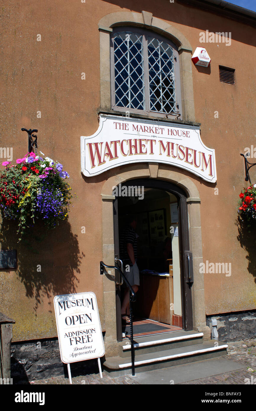 Watchet Museum in the old Market House at Watchet Somerset Stock Photo