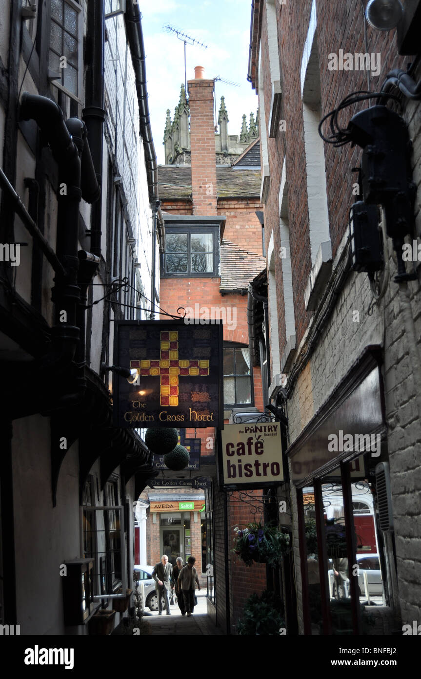 Golden Cross Passage Shrewsbury Stock Photo 30456554 Alamy