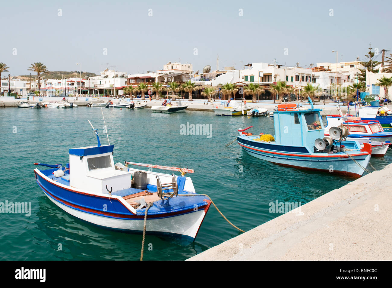 Kardamena Harbor Kos Island Greece Stock Photo