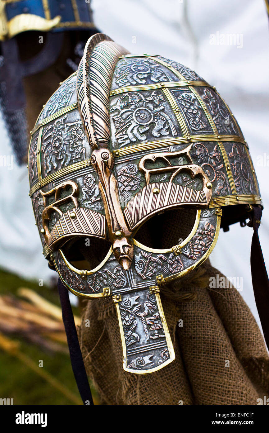 Anglo Saxon replica helmet Stock Photo, Royalty Free Image: 30456875 ...