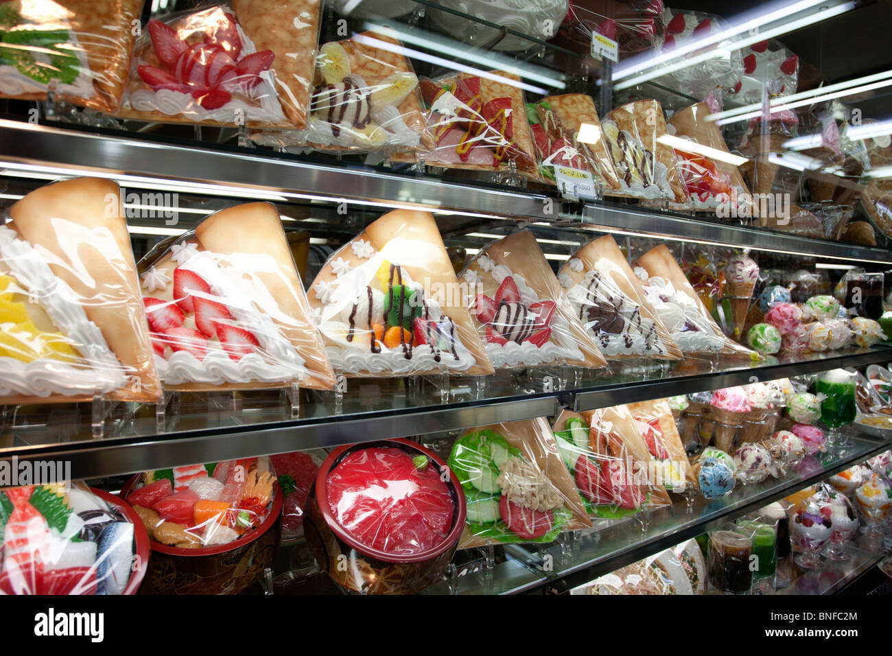 Plastic and wax food samples at a store in Kappabashi Stock Photo Alamy
