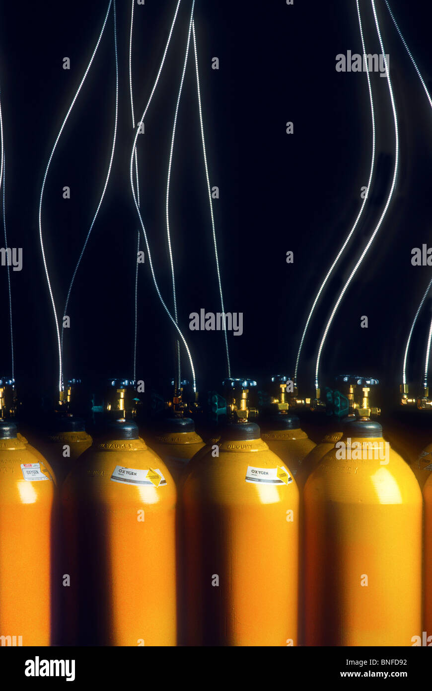 gas air tanks Stock Photo Alamy