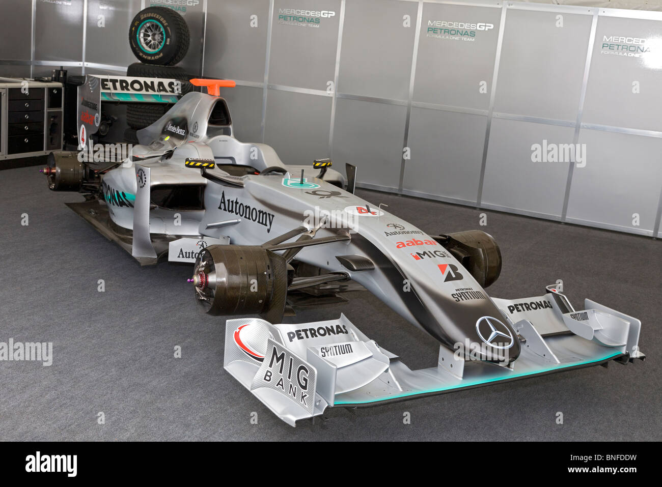Bgp 001 Rear 2009 Brawn-Mercedes BGP 001 in the paddock at the 2010 Goodwood ...