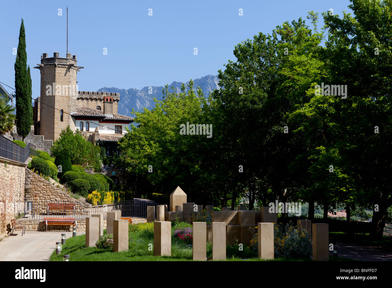 A view of Laguardia in the Rioja region of Northern Spain Stock Photo