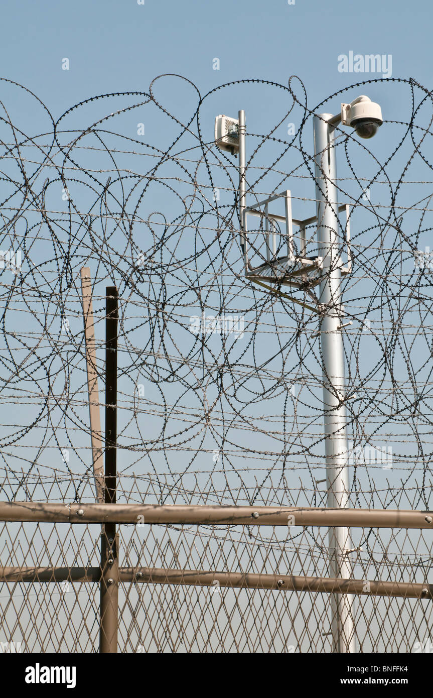 The DMZ fence (Demilitarized Zone) at Imjingak, South Korea Stock Photo ...