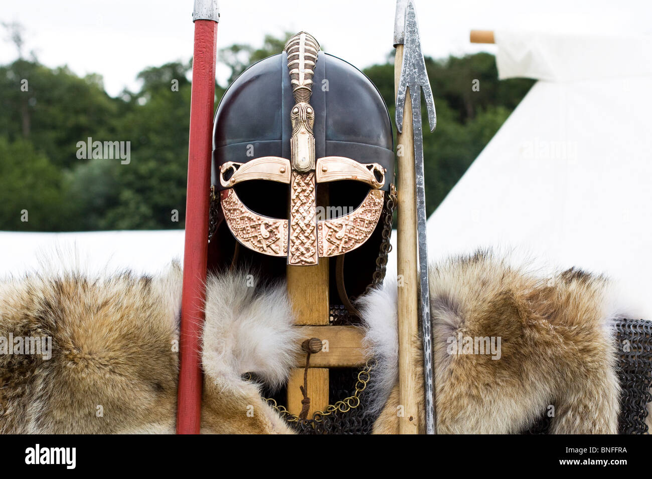 Anglo saxon replica helmet hi-res stock photography and images - Alamy