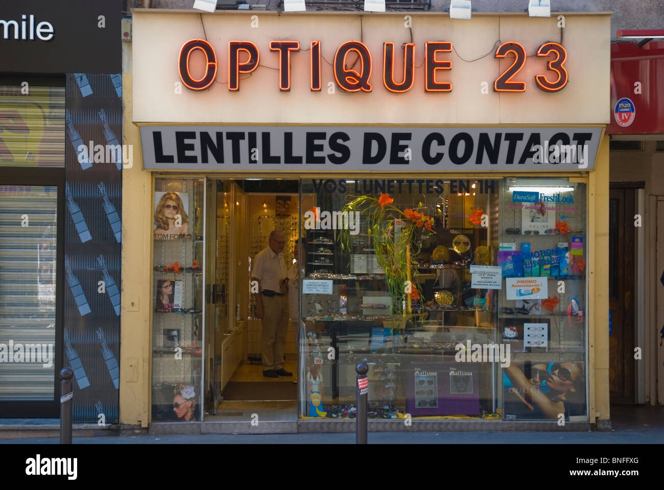 Optician's Paris France Europe Stock Photo