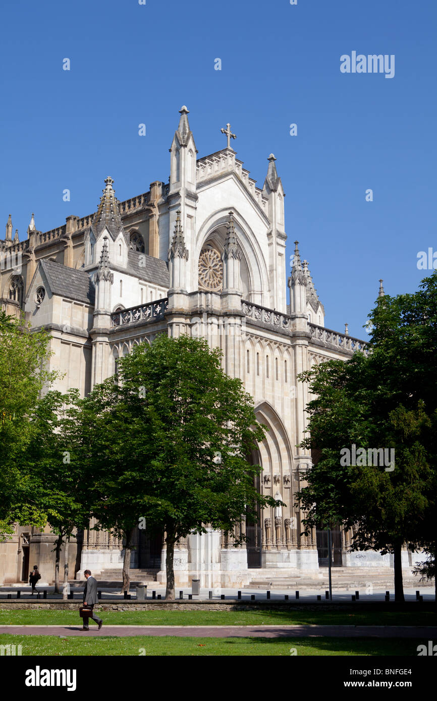The new cathedral in Vitoria-Gasteiz Stock Photo
