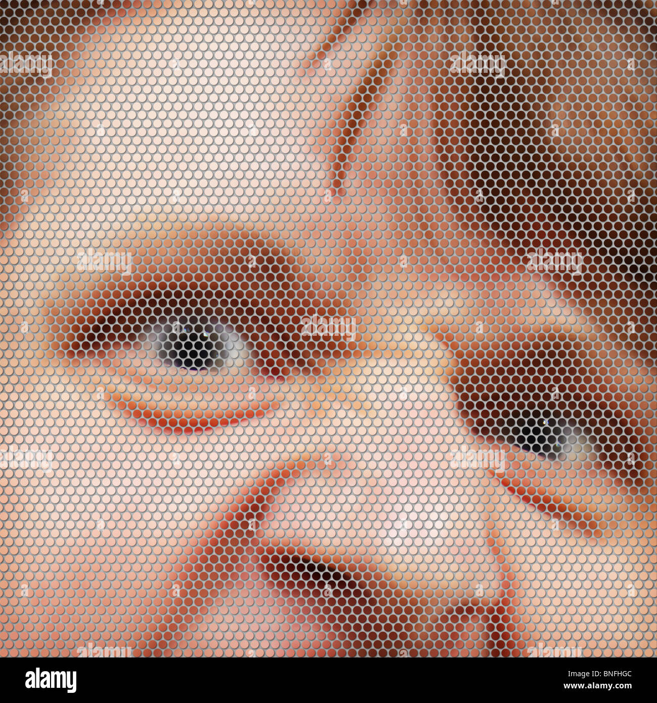 Angry face collage hi-res stock photography and images - Alamy