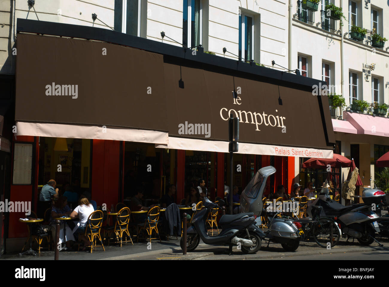 Le Comptoir cafe restaurant bistro exterior St-Germain-des-Pres Paris ...