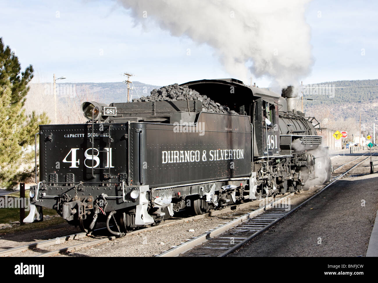 Durango Silverton Narrow Gauge Railroad, Colorado, USA Stock Photo