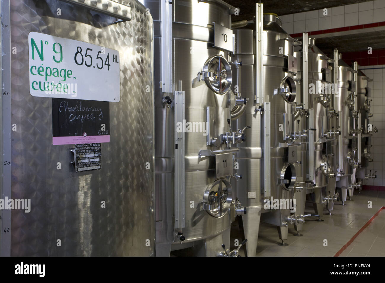 Janisson Baradon Winery (champagne), Épernay, Champagne Region, France Stock Photo