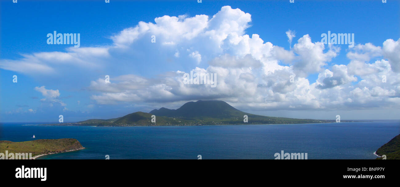Caribbean island of Nevis Stock Photo