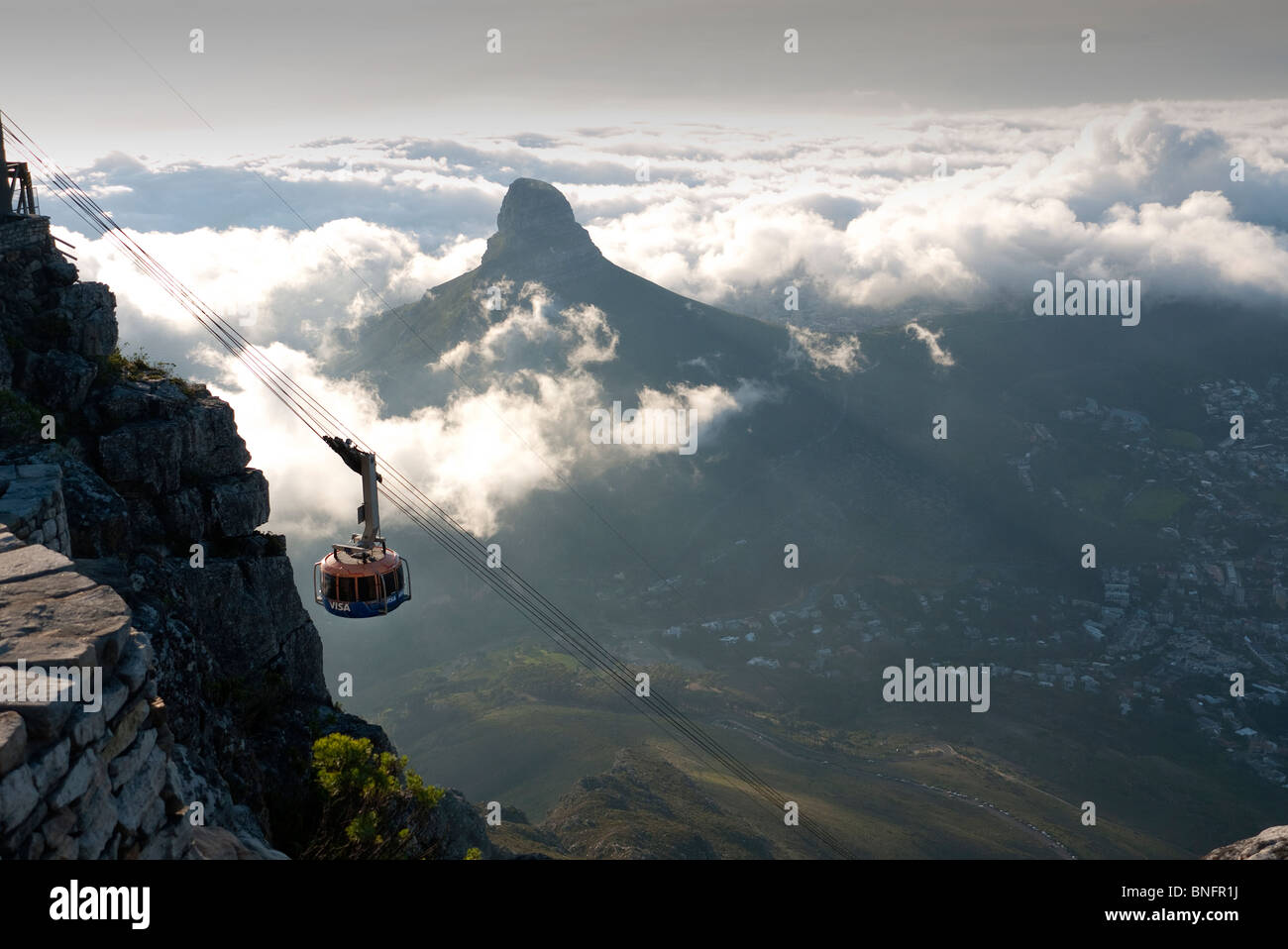 View from Table Mountain cape Town South Africa Stock Photo