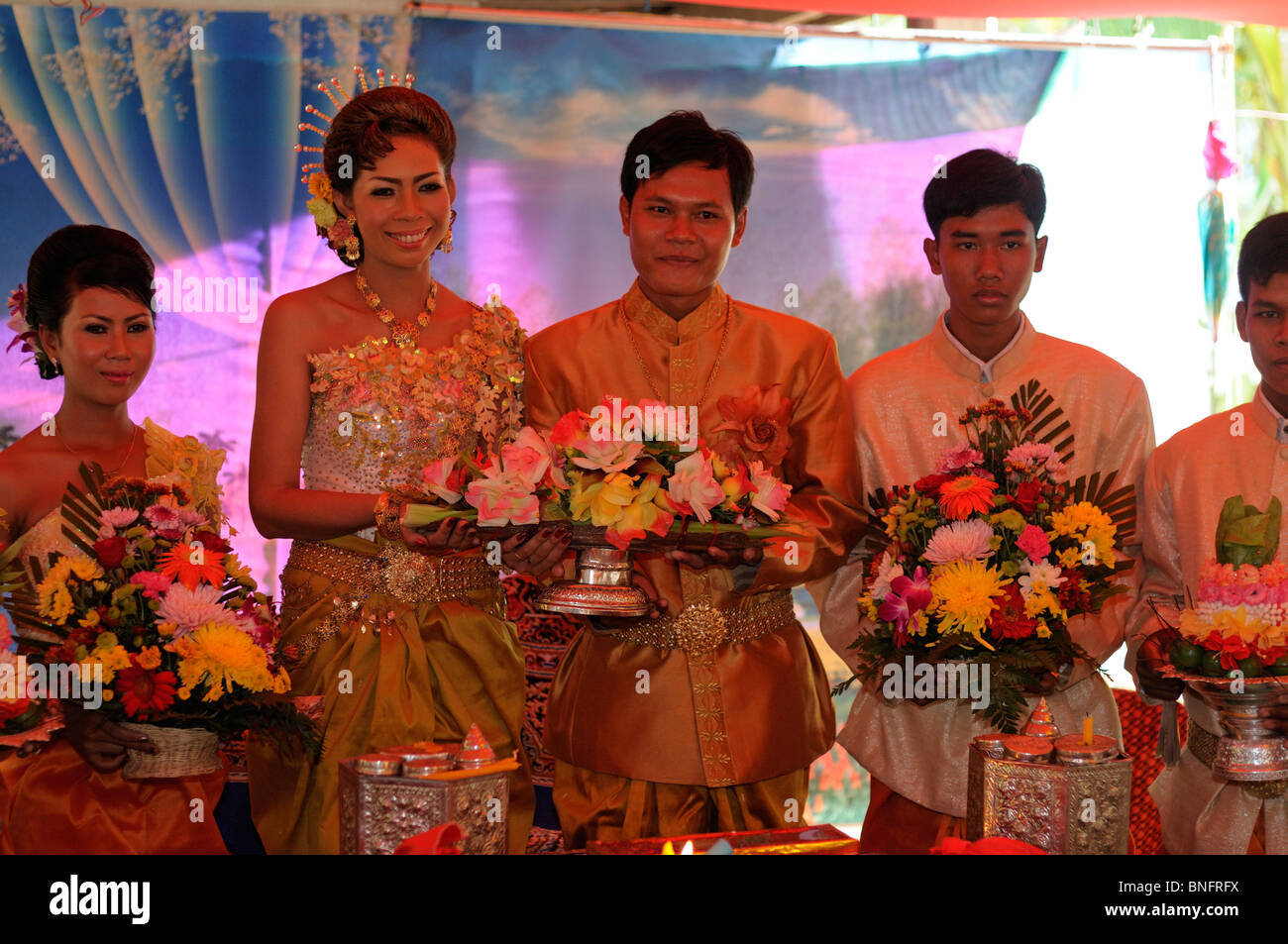 Khmer wedding, Cambodia Stock Photo