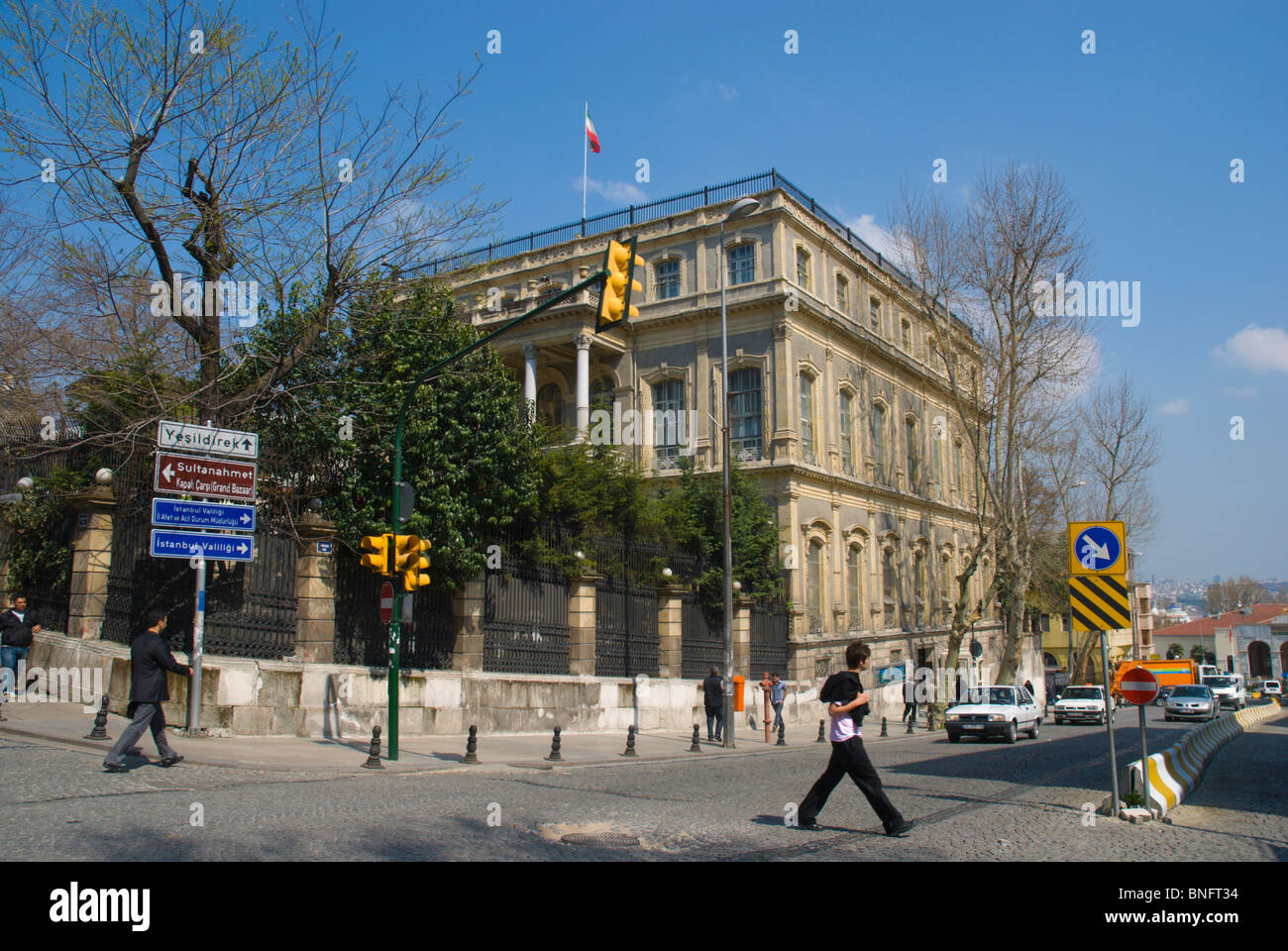 iranian embassy exterior sultanahmet district istanbul turkey europe stock photo alamy