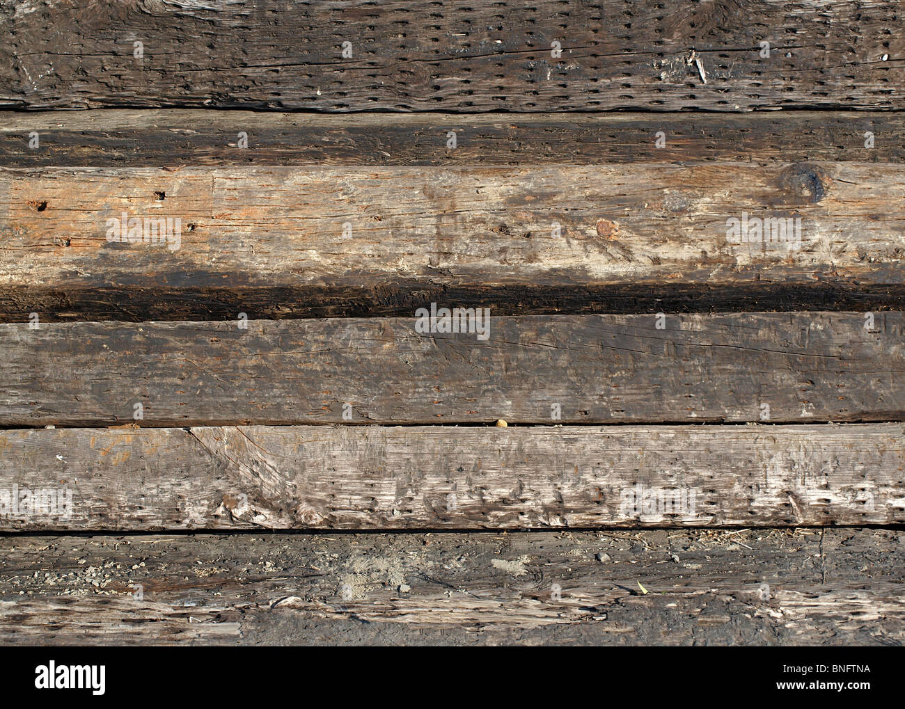 Old railway sleepers made from wood Stock Photo Alamy
