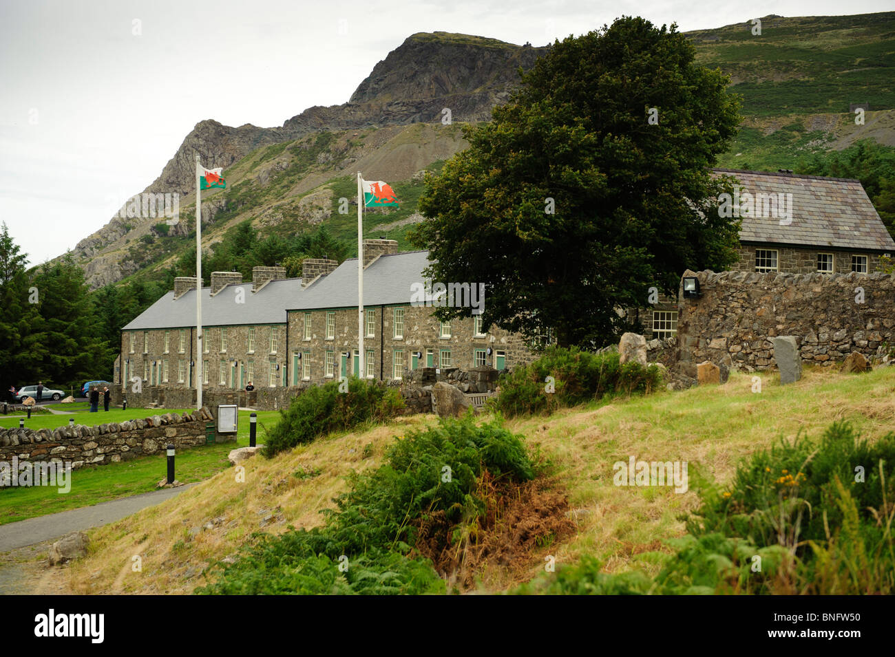 Nant Gwrtheyrn, welsh language learning and teaching centre, Lleyn peninsula, Gwynedd North Wales Stock Photo