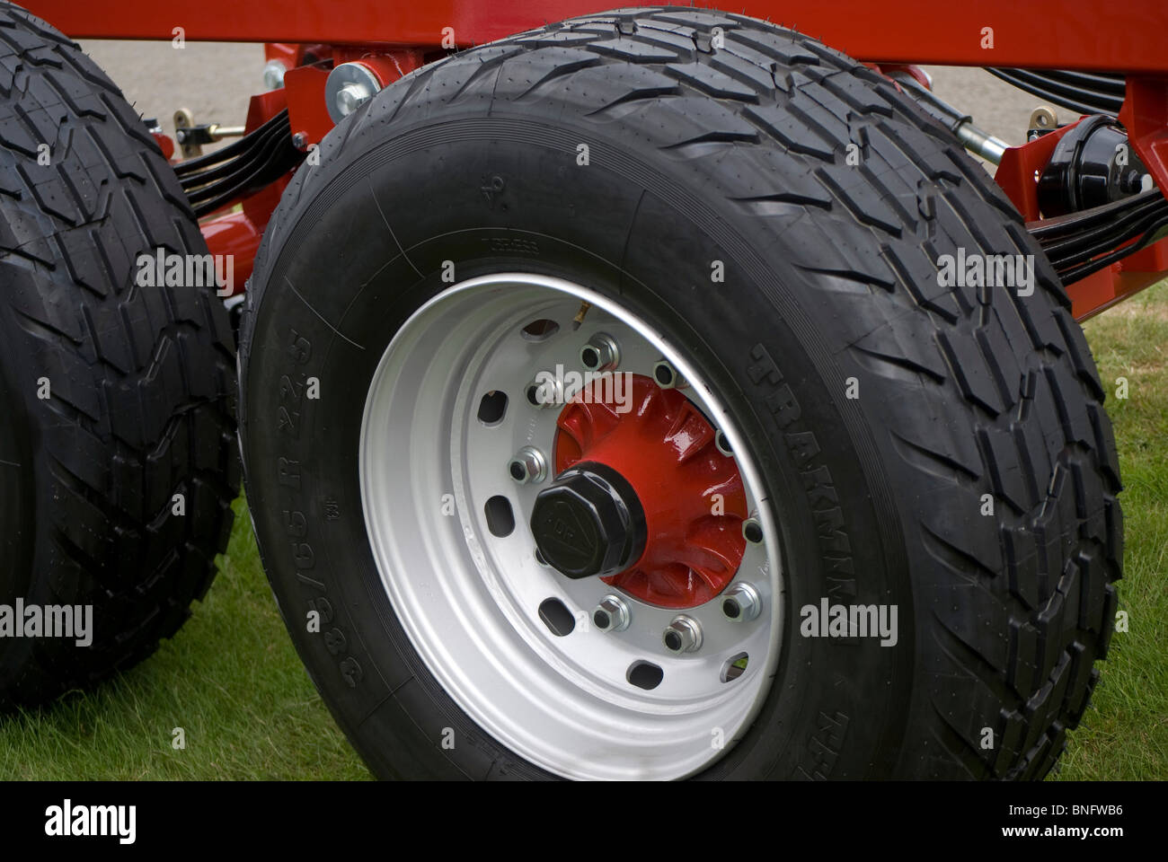 Part of an agricultural trailer chassis Stock Photo Alamy