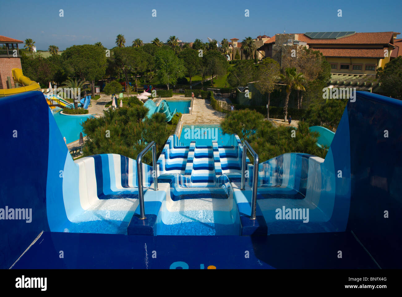 Gloria Resort hotel grounds Belek Mediterranian coast Anatolia region Turkey Asia Stock Photo