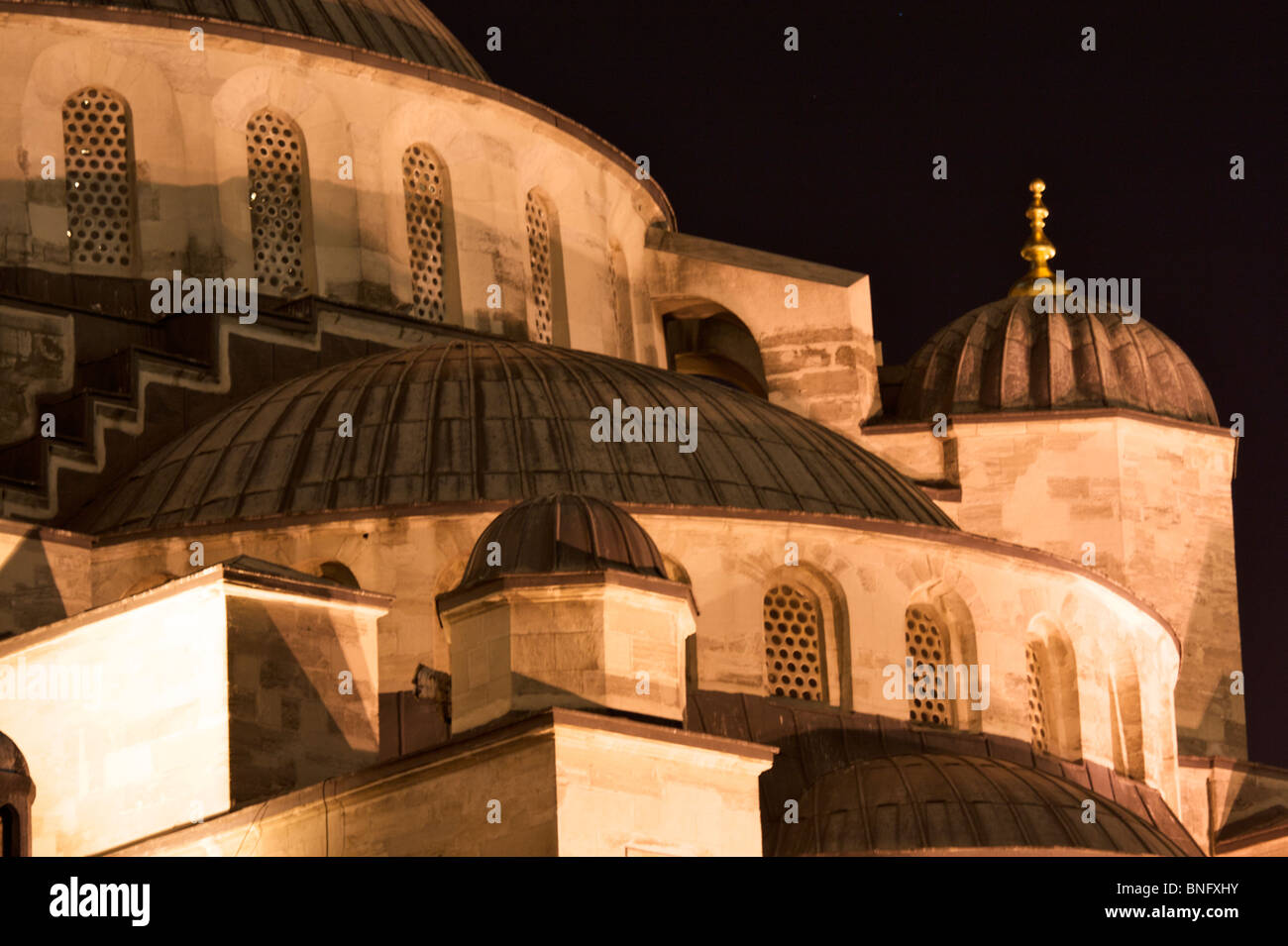 View of the Blue Mosque, commissioned by Sultan Ahmet 1st and completed ...