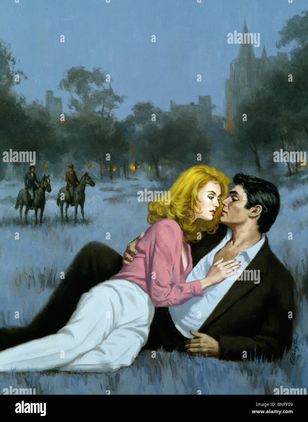 Lust at Dusk, Artist Unknown Stock Photo