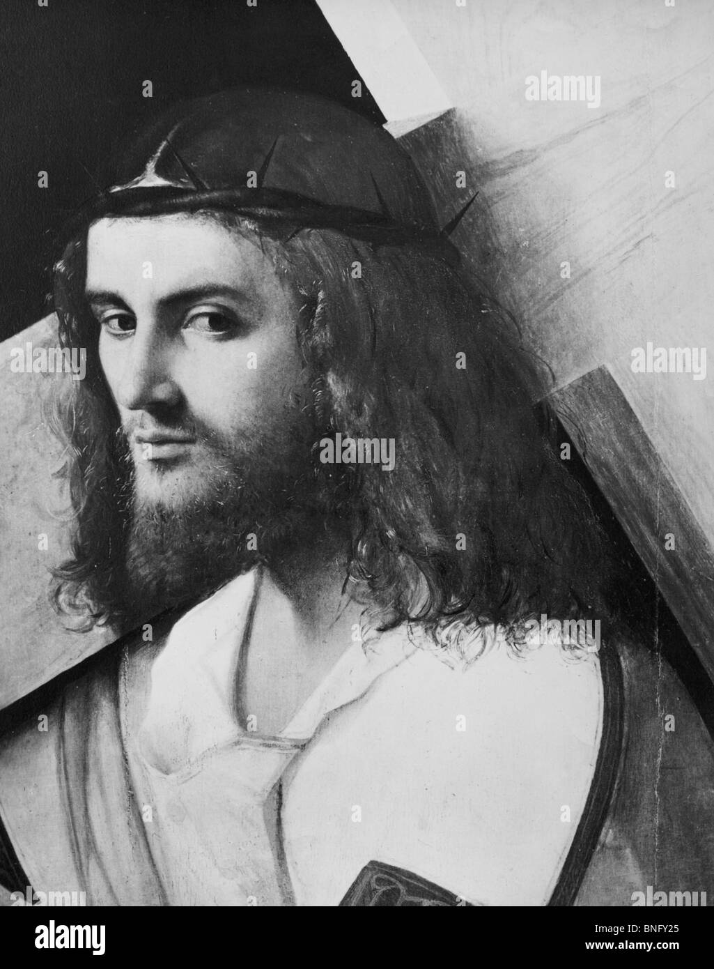 Jesus Bearing His Cross by Giorgione, print, 1477-1510 Stock Photo