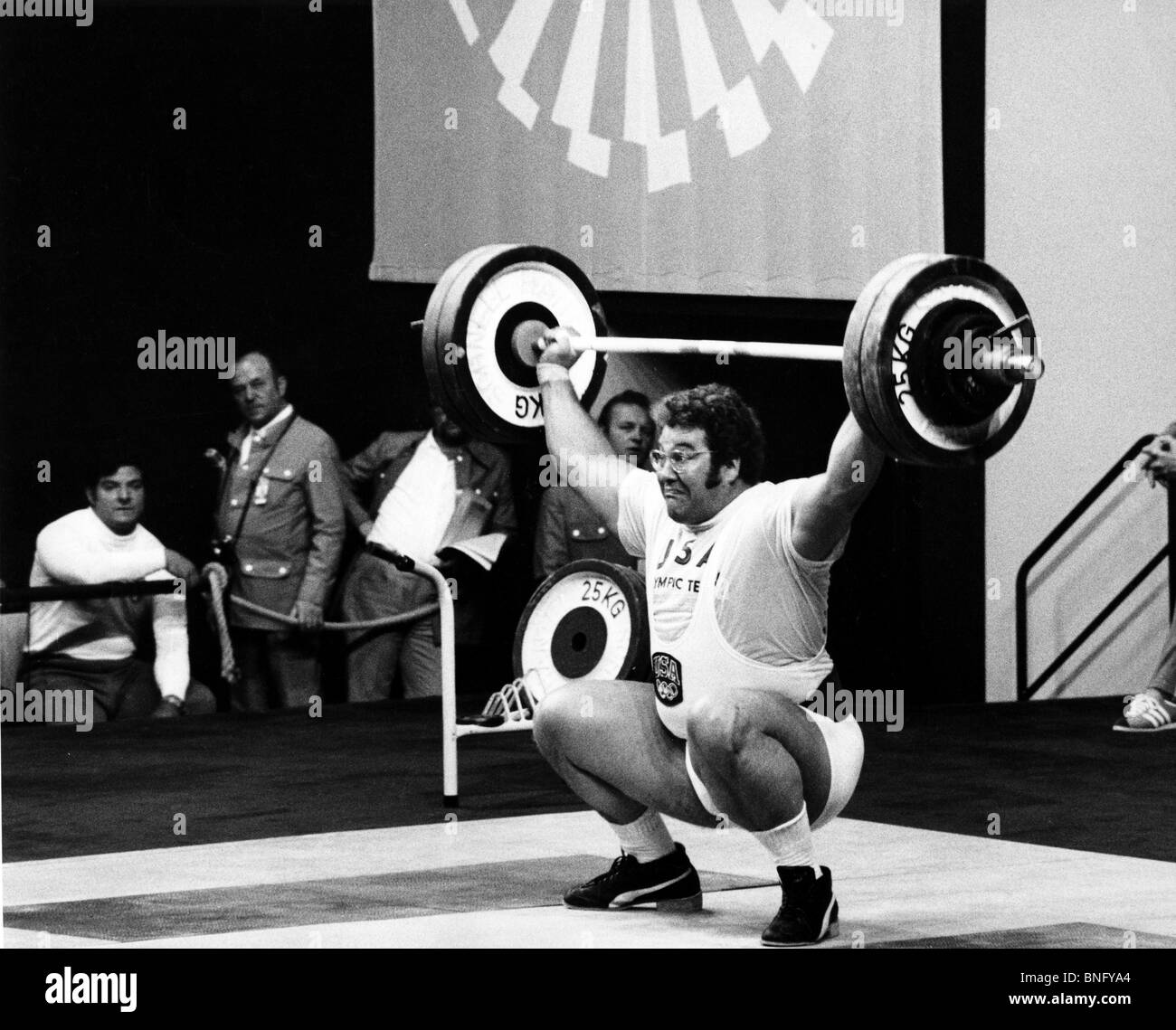 West Germany, Munich, Ken Patera, Olympic Weightlifter, 1972 Stock Photo