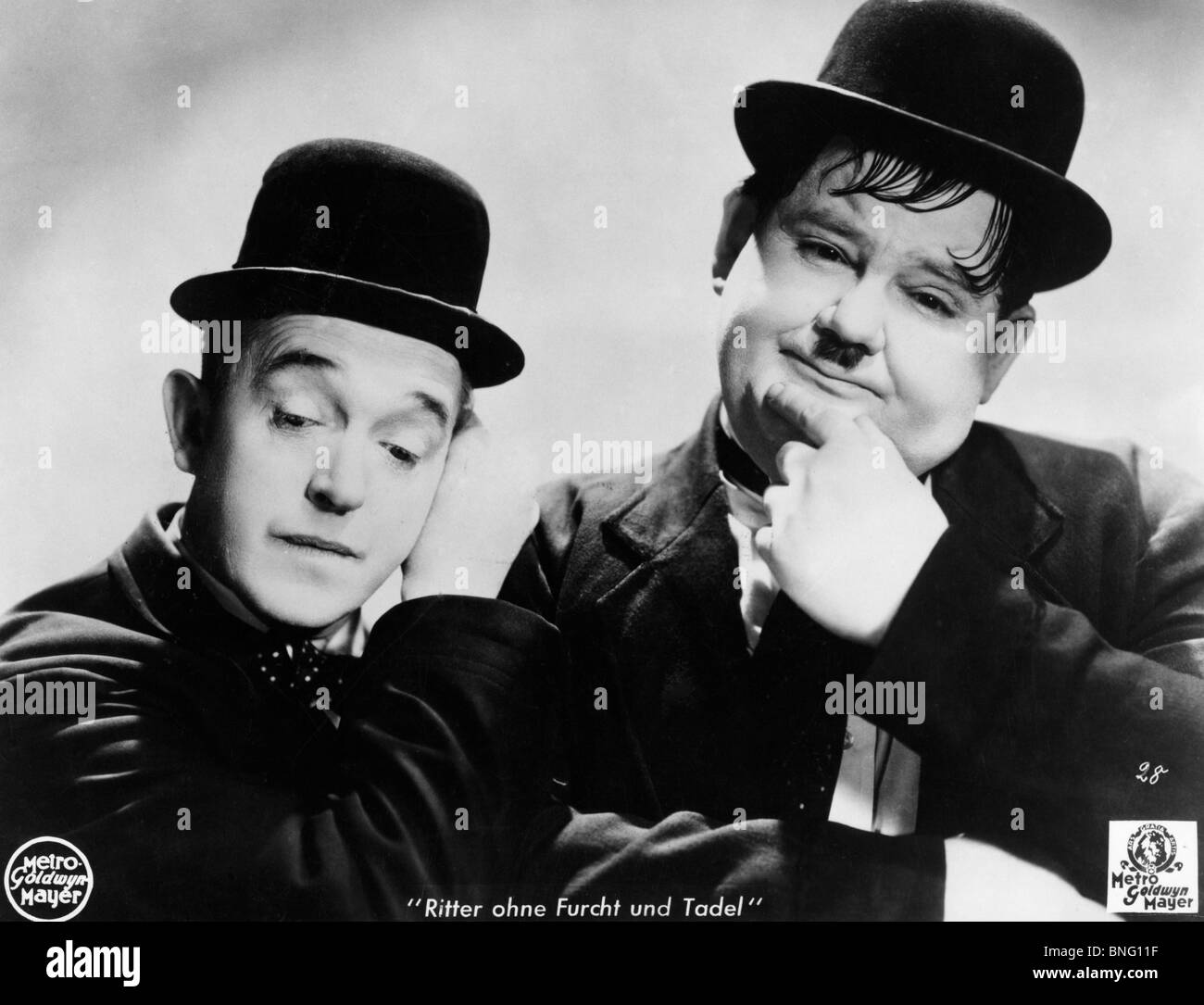 Stan Laurel and Oliver Hardy, portrait, (1890-1965), (1892-1957) Stock Photo