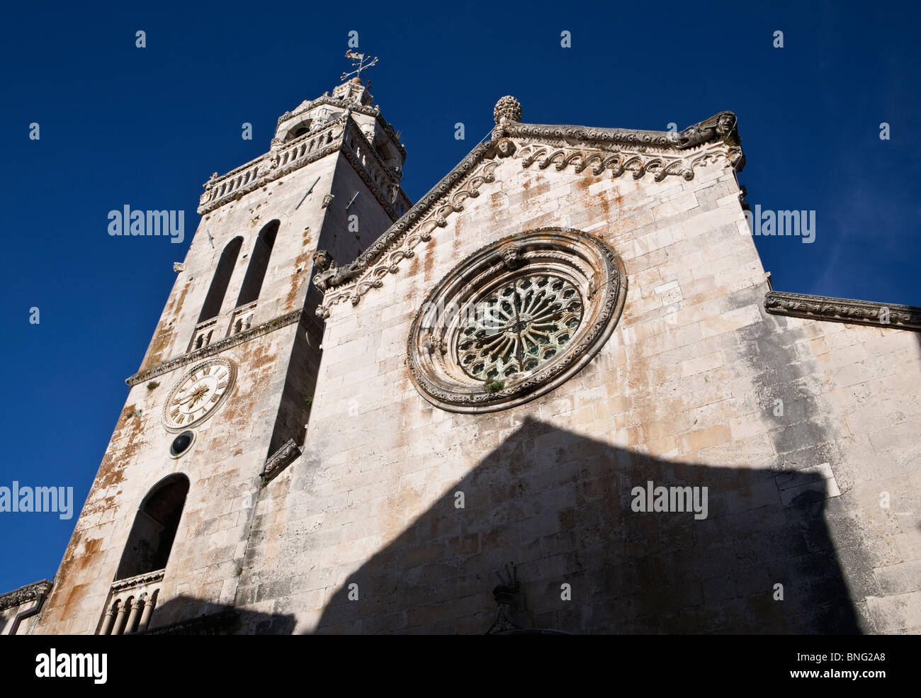 The Cathedral of St Marks Korcula Old Town Dalmatia Croatia Stock Photo
