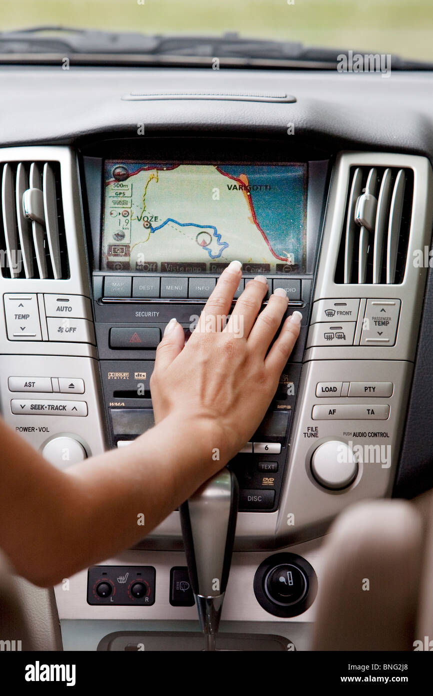 Car navigation hi-res stock photography and images - Alamy