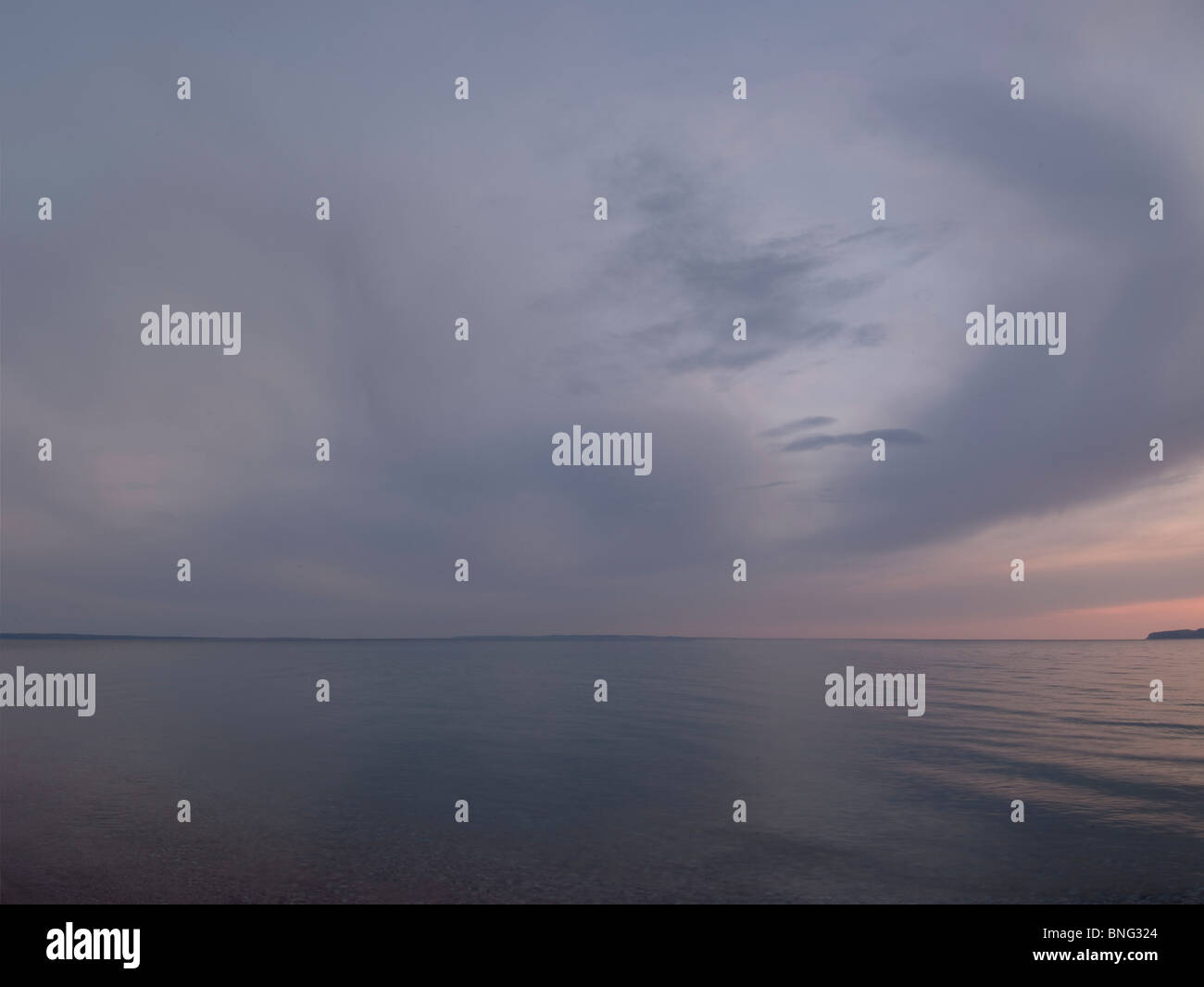 Panoramic view of a lake, Glen Haven Harbor, Glen Arbor, Leelanau
