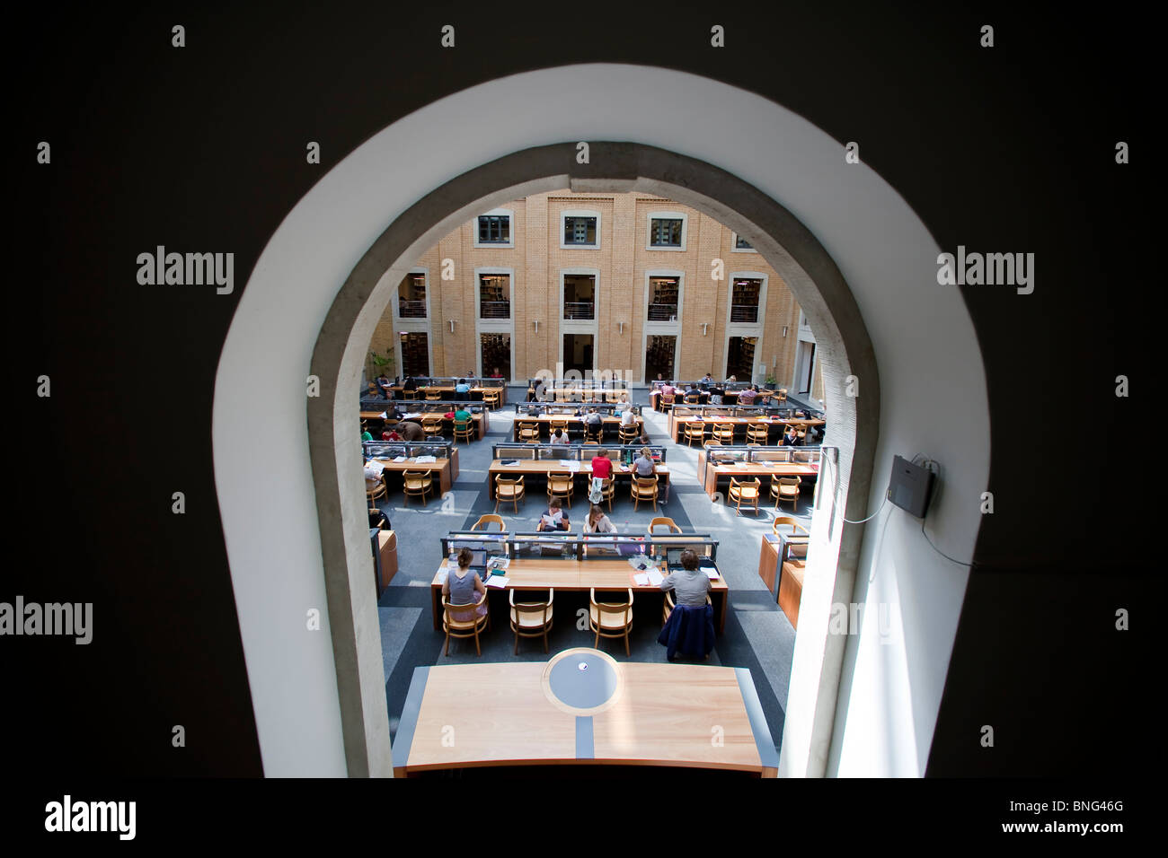 Reading room of the Bibliotheca Albertina, the library of the