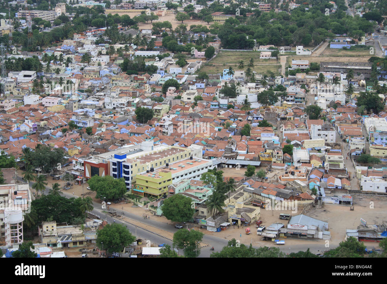 Buildings Arial view in pazhani temple Stock Photo