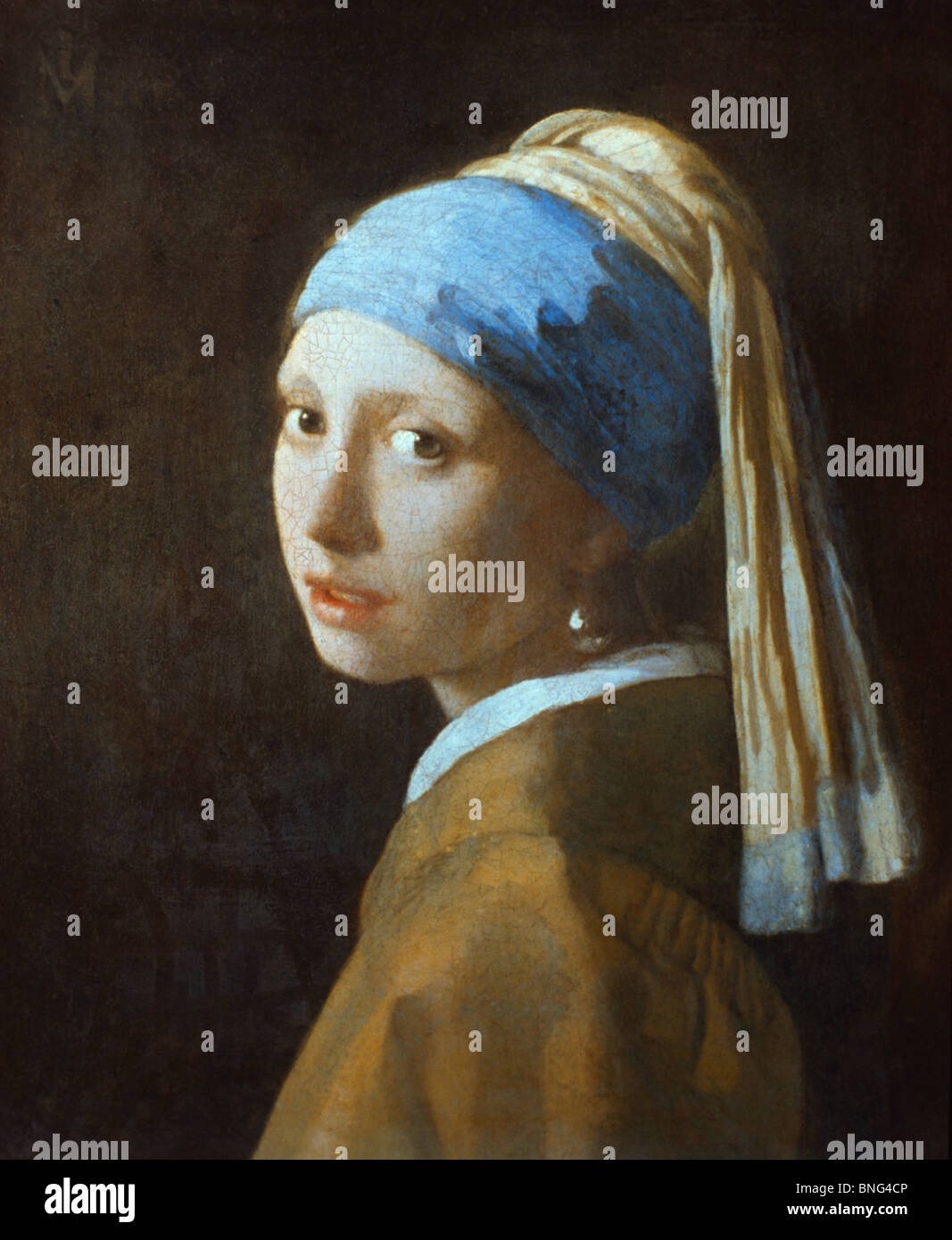 Girl With A Pearl Earring  1665  Jan Vermeer (1632-1675/Dutch)  Oil on canvas  Mauritshuis, The Hague, Holland Stock Photo