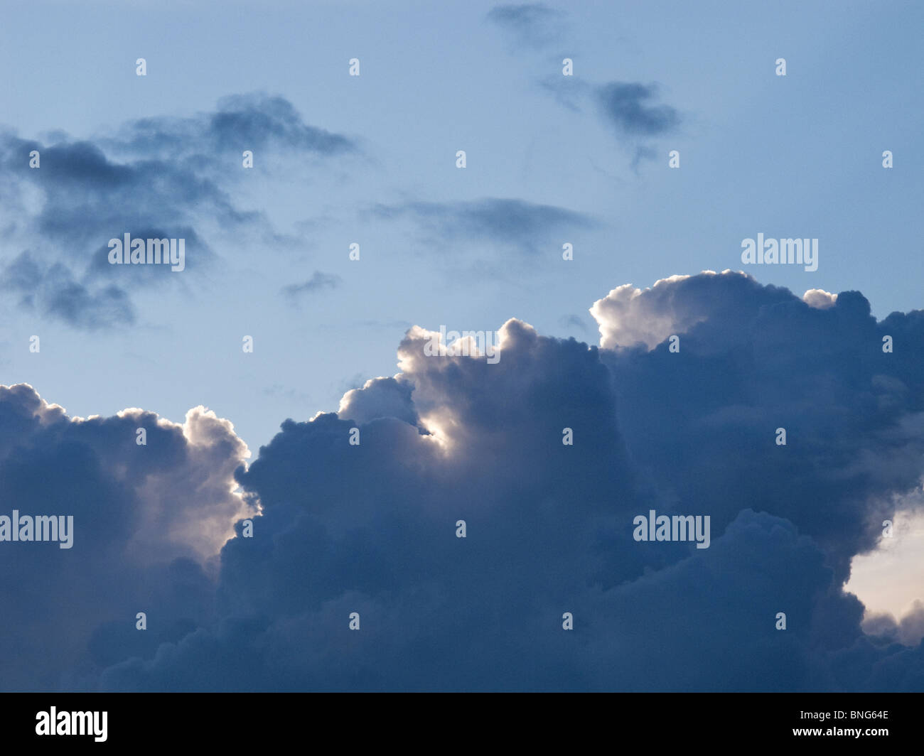 Cumulus clouds.  Photo by Gordon Scammell Stock Photo