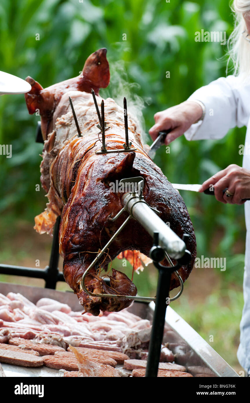 Hog roast party hi-res stock photography and images - Alamy