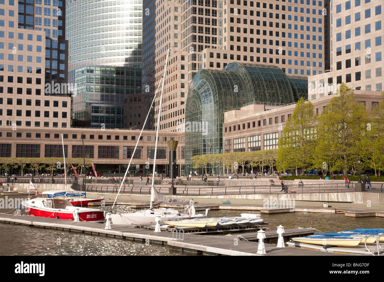 World Financial Center Plaza, North Cove Yacht Harbor on the Hudson
