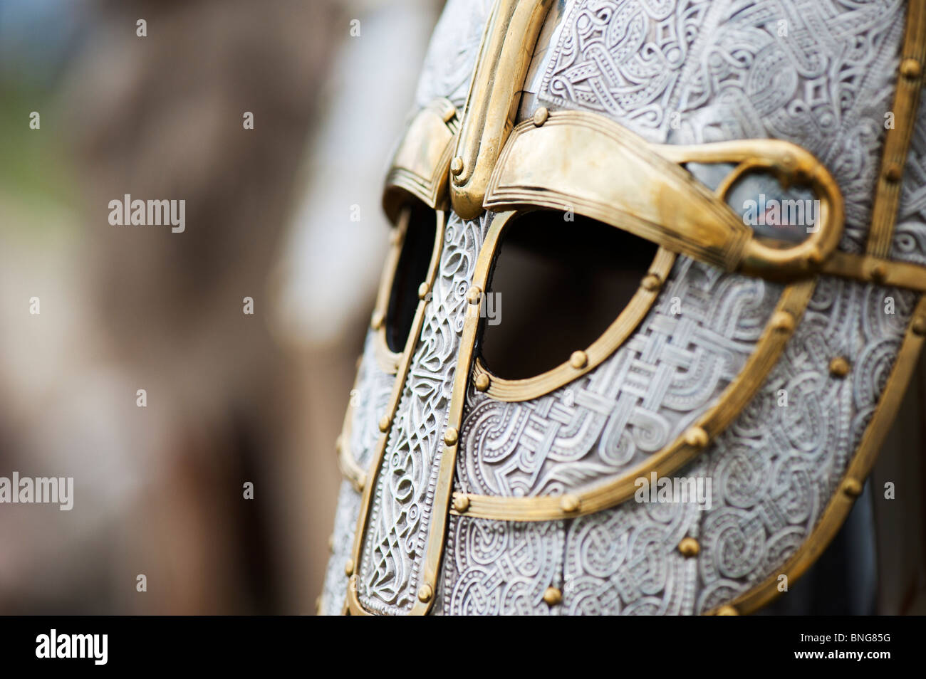 Anglo saxon replica helmet hi-res stock photography and images - Alamy