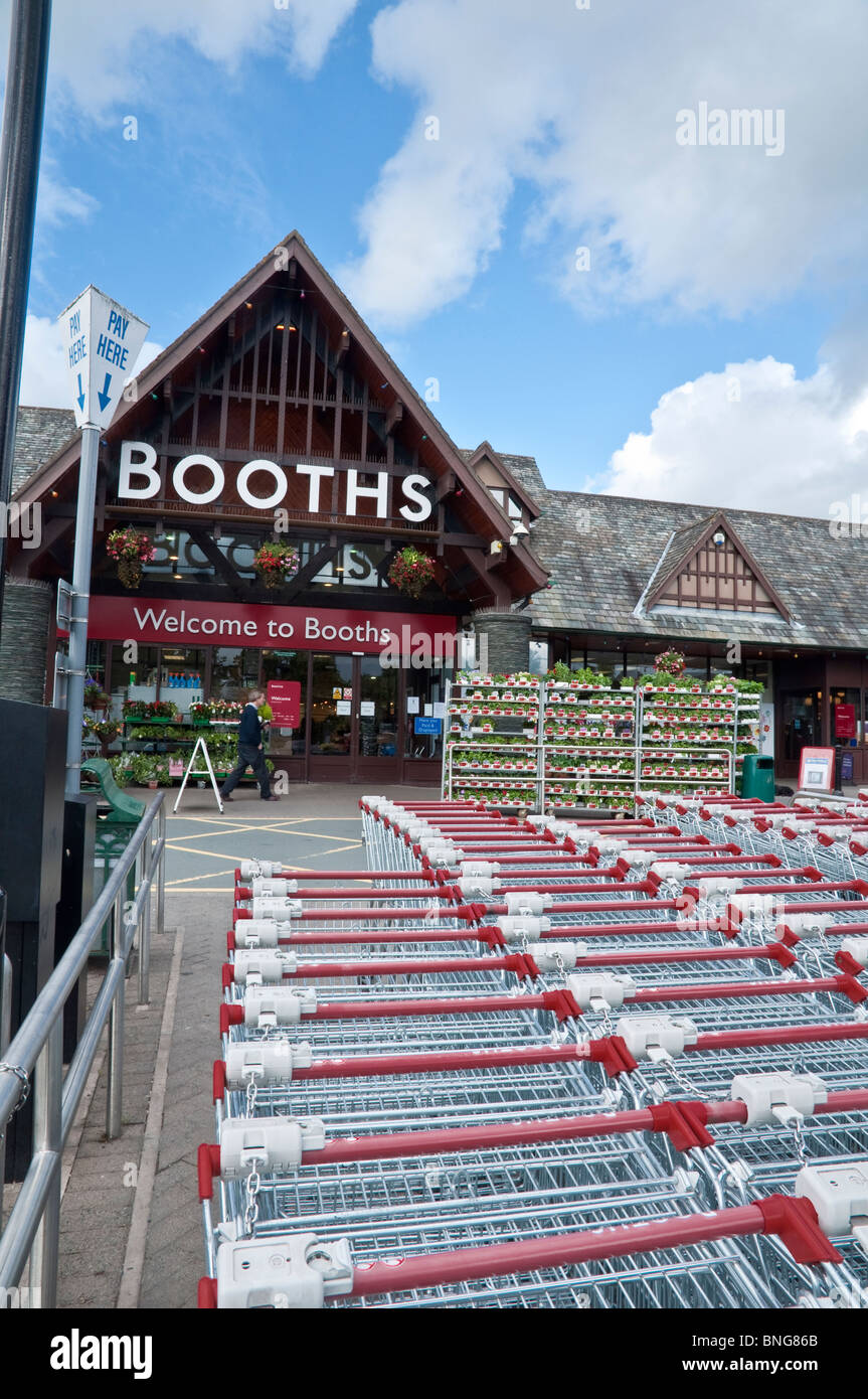 Booths supermarket Keswick, The Lake District, Cumbria, UK Stock Photo