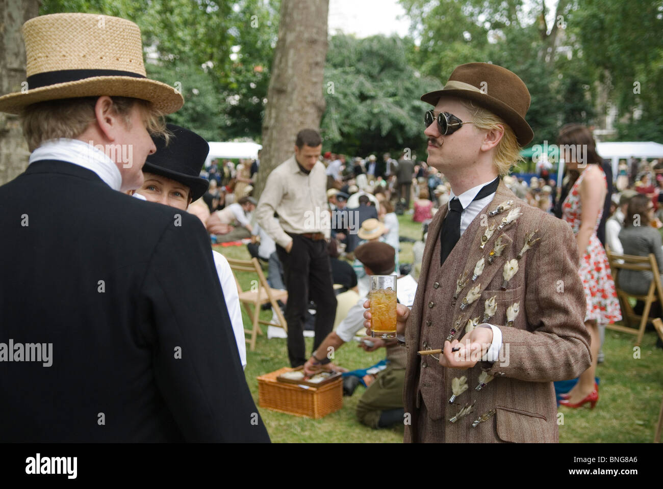 The Chap Olympiad Bedford Square London UK.  HOMER SYKES Stock Photo
