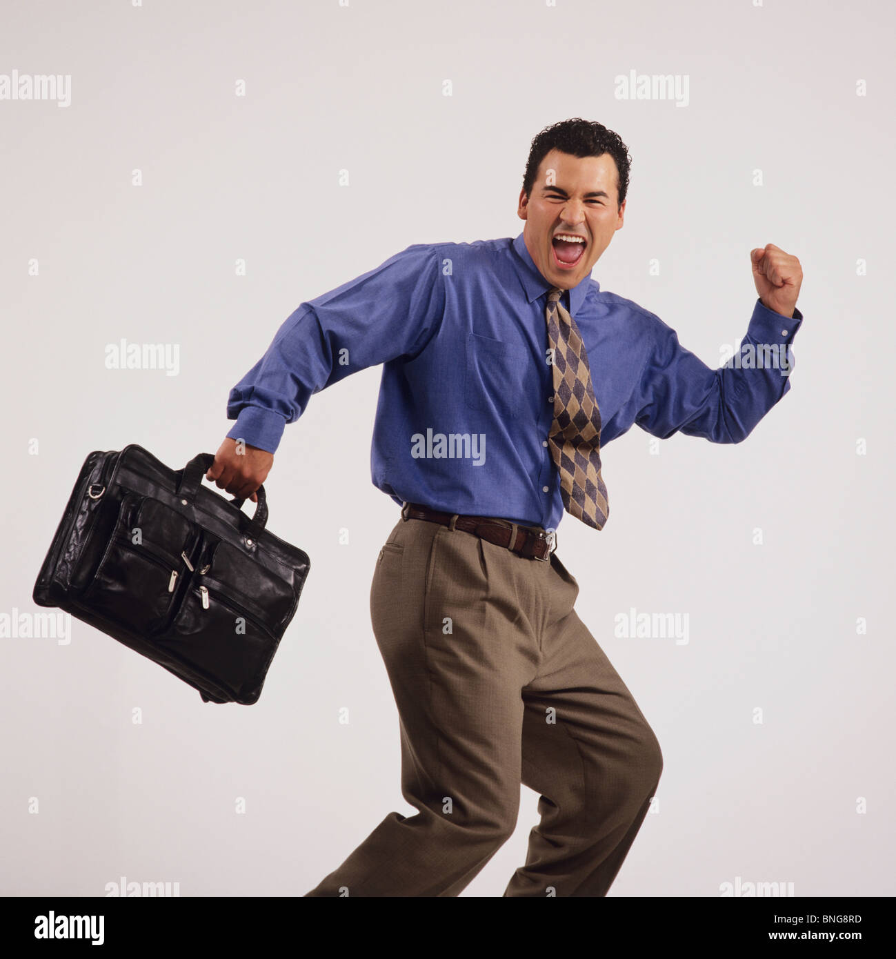 Excited hispanic business man hi-res stock photography and images - Alamy