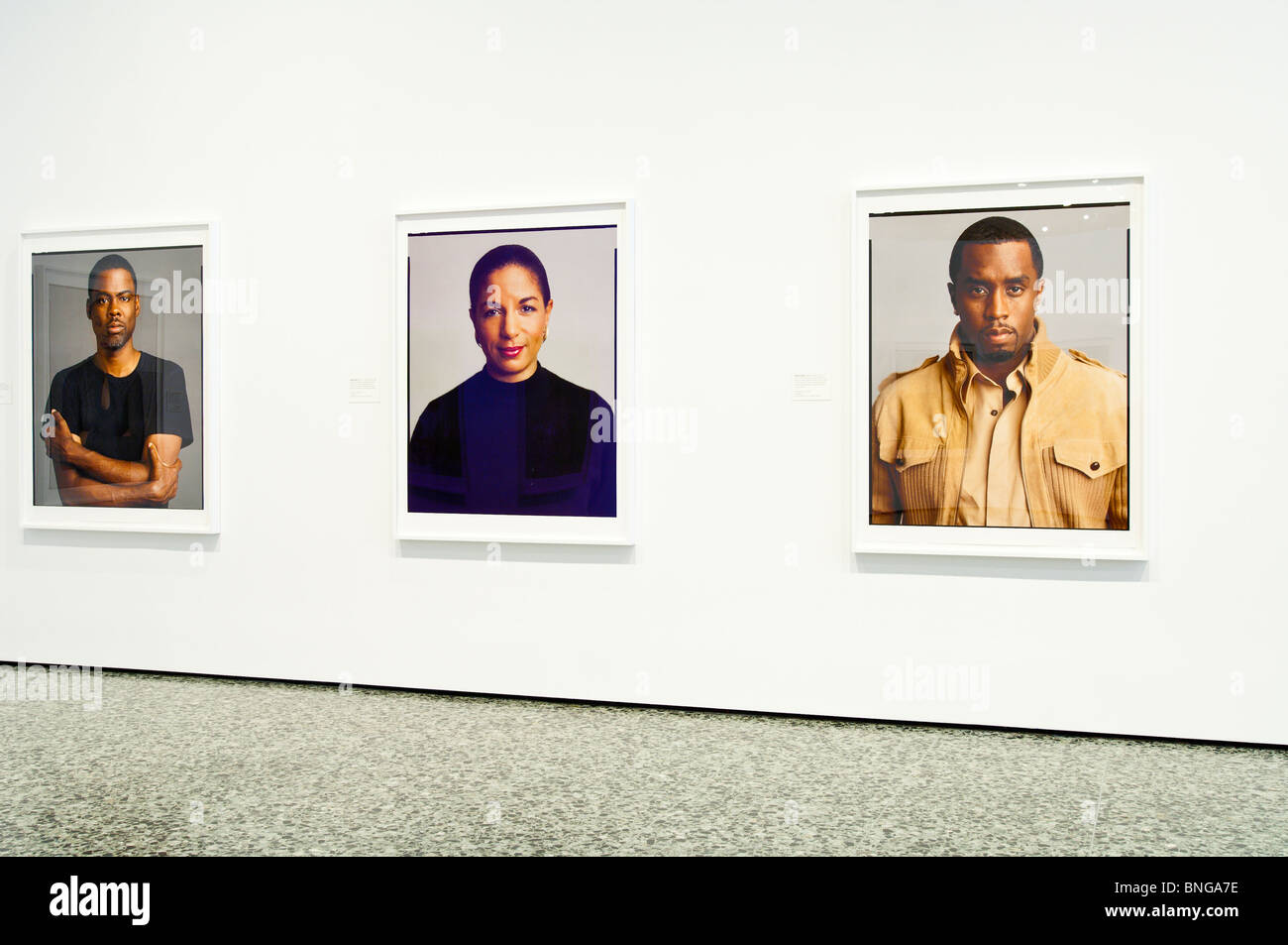 Texas, Houston. Famous black people photographic exhibit at Museum of