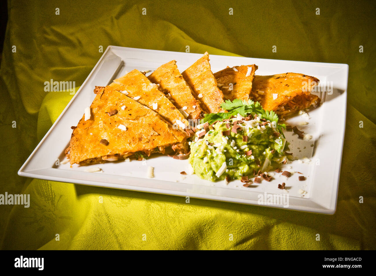 Contemporary cuisine food presentations high end restaurants. Chef special platings. Stock Photo