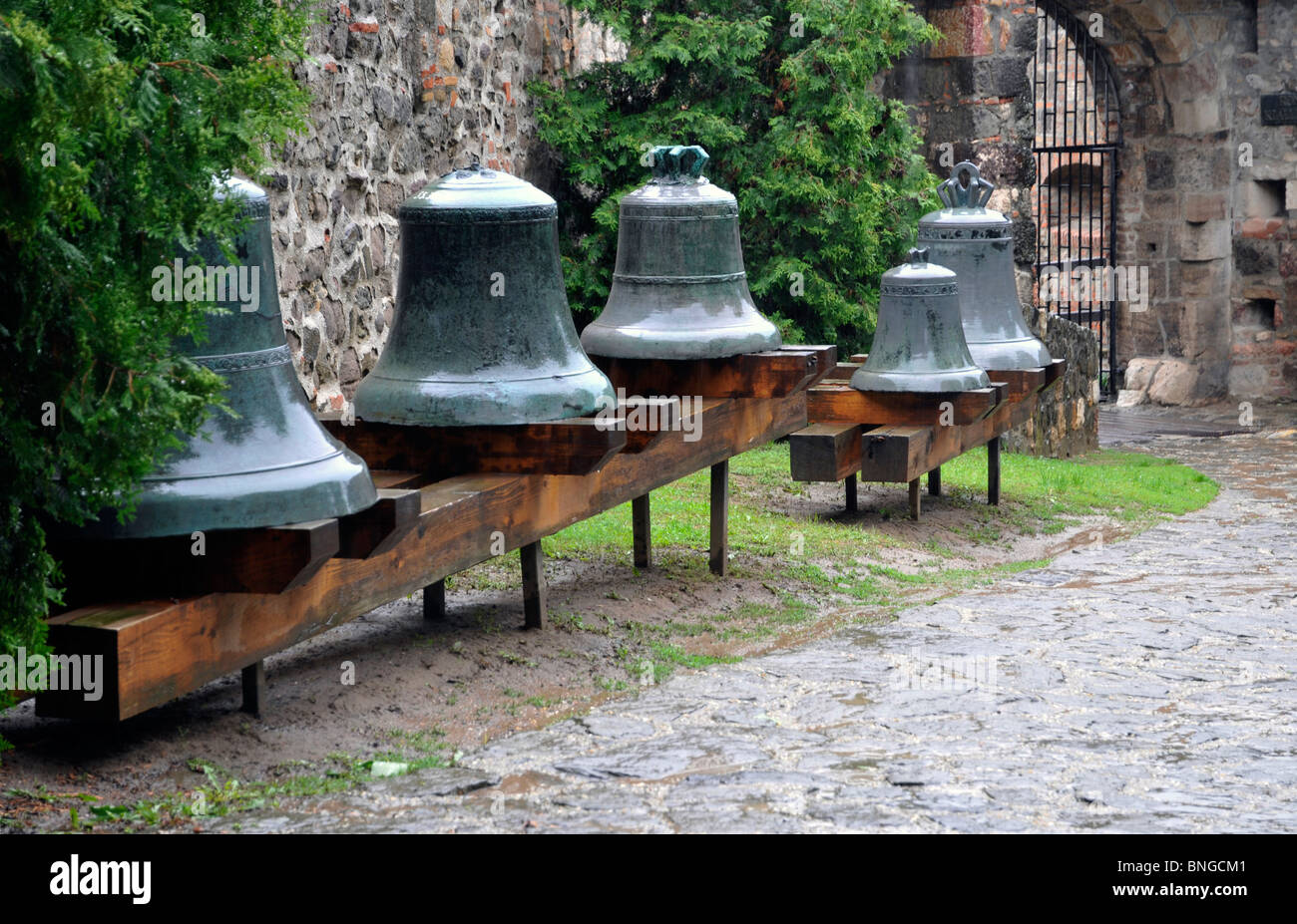 Bells near Basilica,Cathedral ,Esztergom, Hungary,Europe , Hungary Eastern Europe,  Central Europe Stock Photo