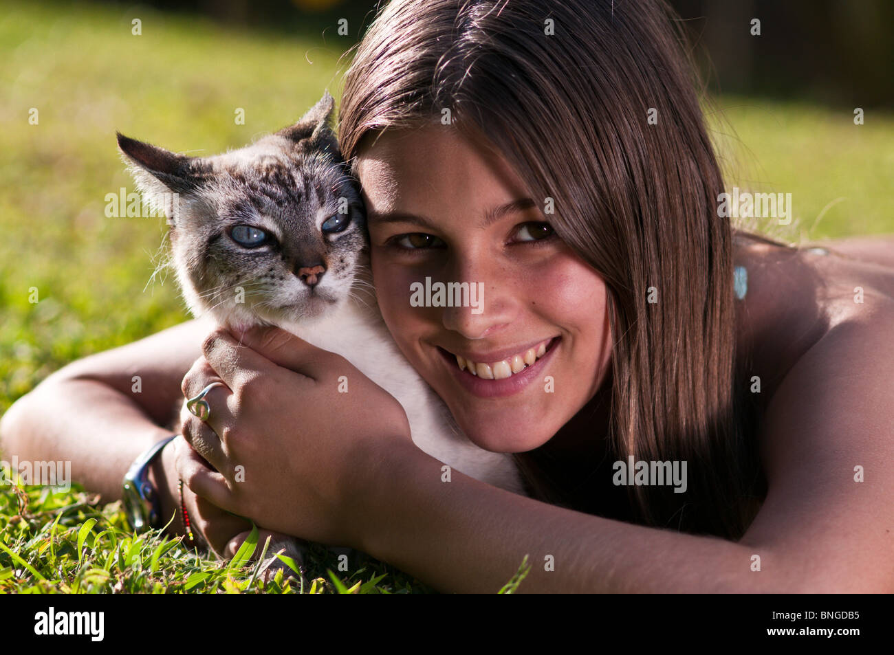 13 Year Old Girl Pet High Resolution Stock Photography and Images - Alamy