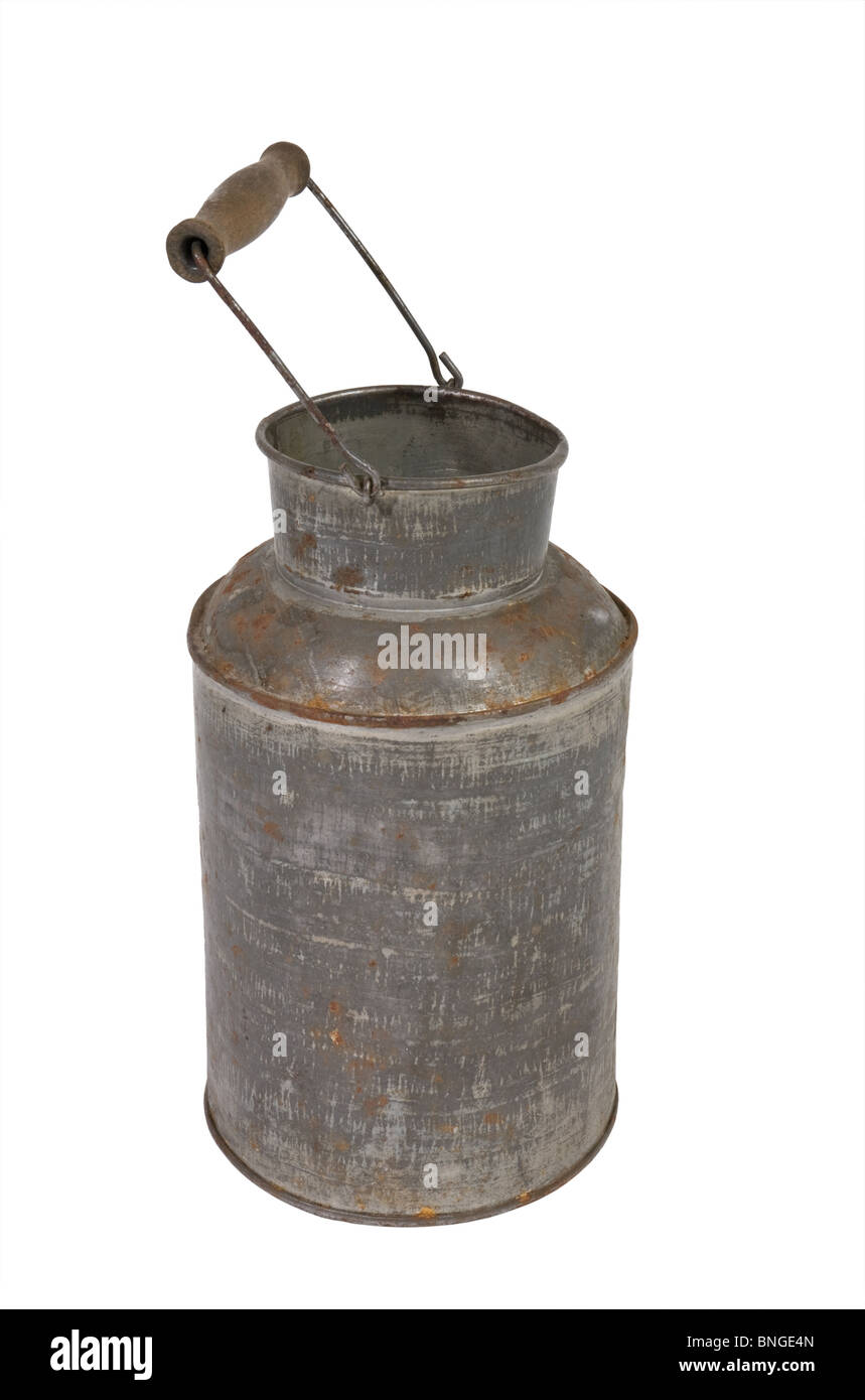 old jug isolated on white background Stock Photo