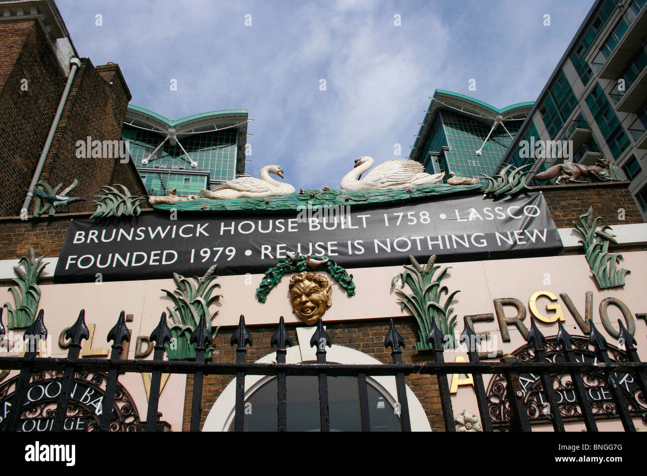 The quirky Brunswick House Cafe in Vauxhall, London Stock Photo