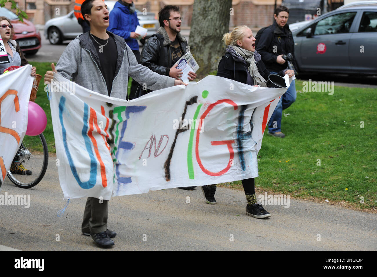 UCU & Student March in Brighton Stock Photo