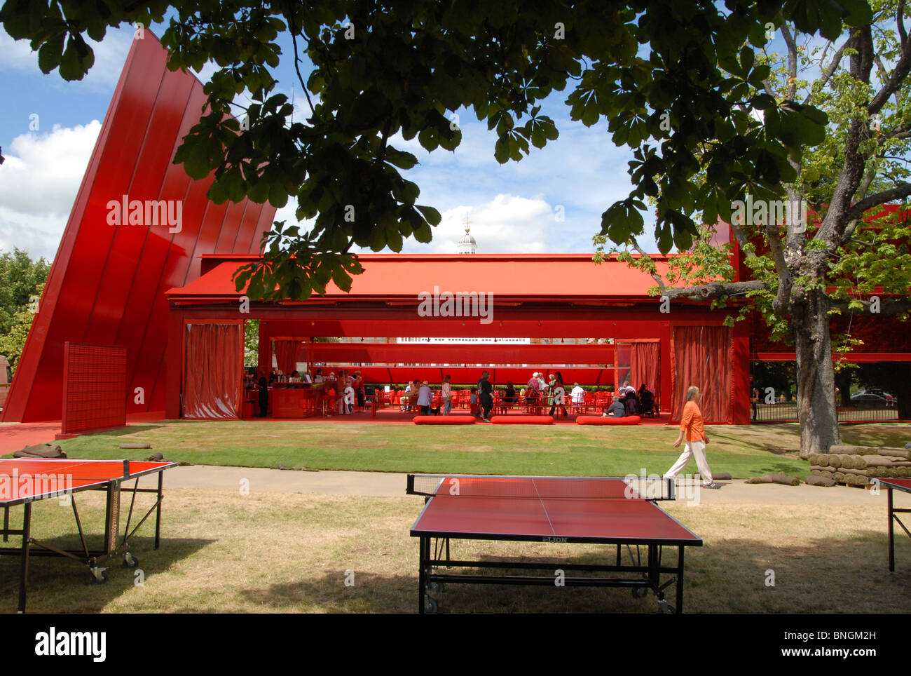 Pavilion by Jean Nouvel at the Serpentine Gallery in 2010 Stock Photo